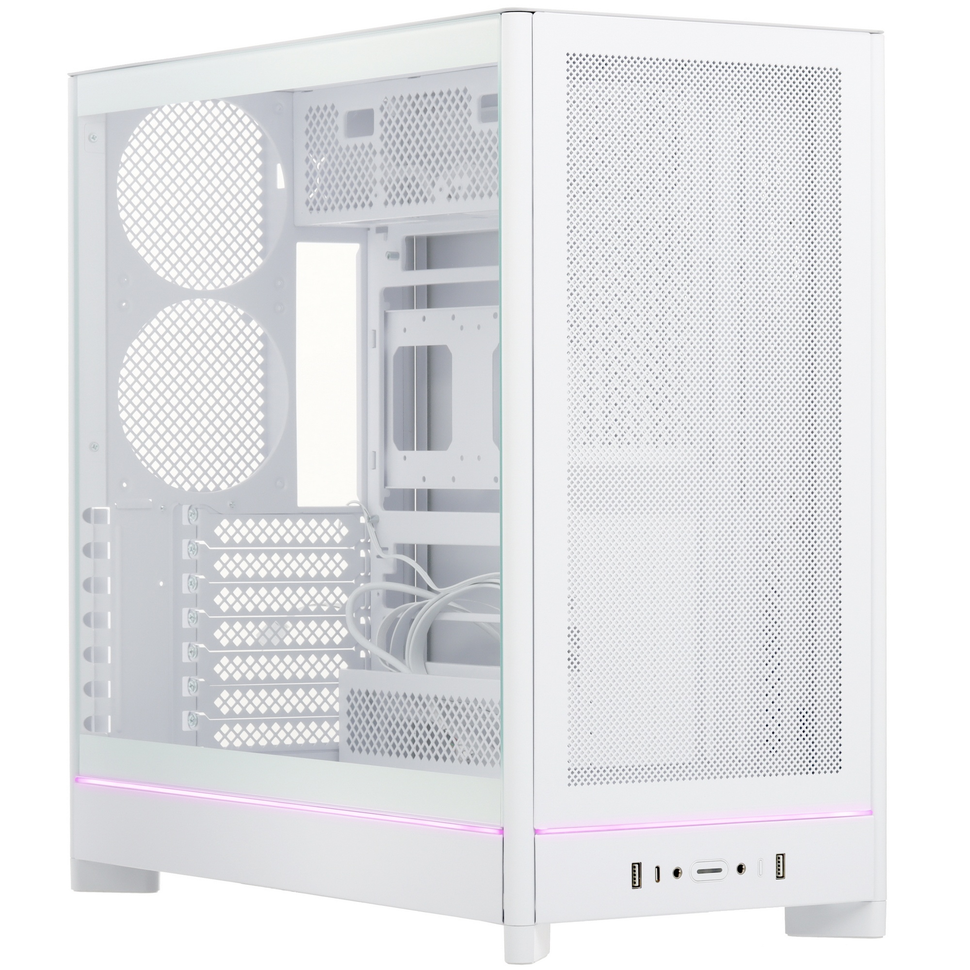 Корпус Montech HS01 белый без БП ATX 2xUSB3.0 audio bott PSU
