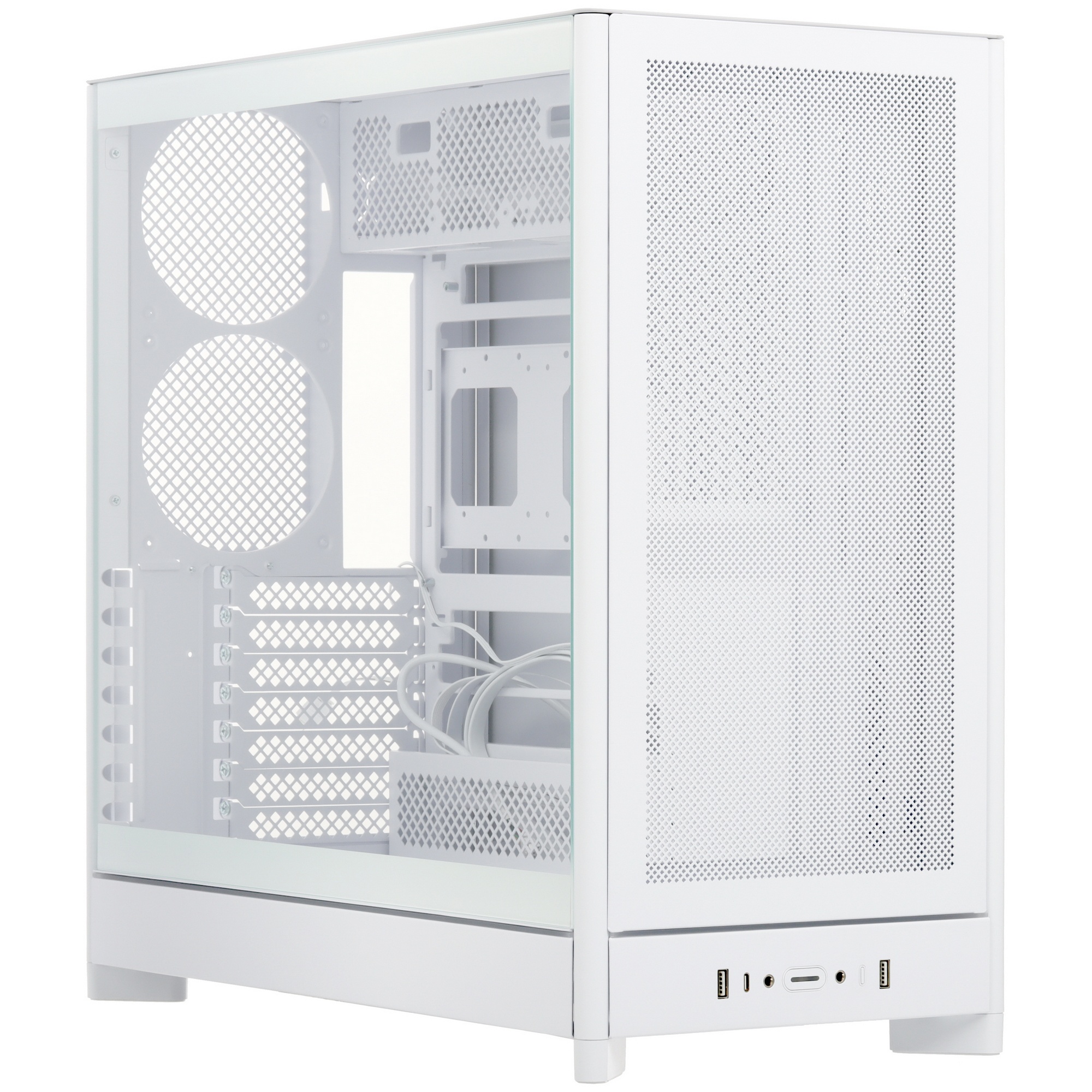 Корпус Montech HS01 белый без БП ATX 2xUSB3.0 audio bott PSU