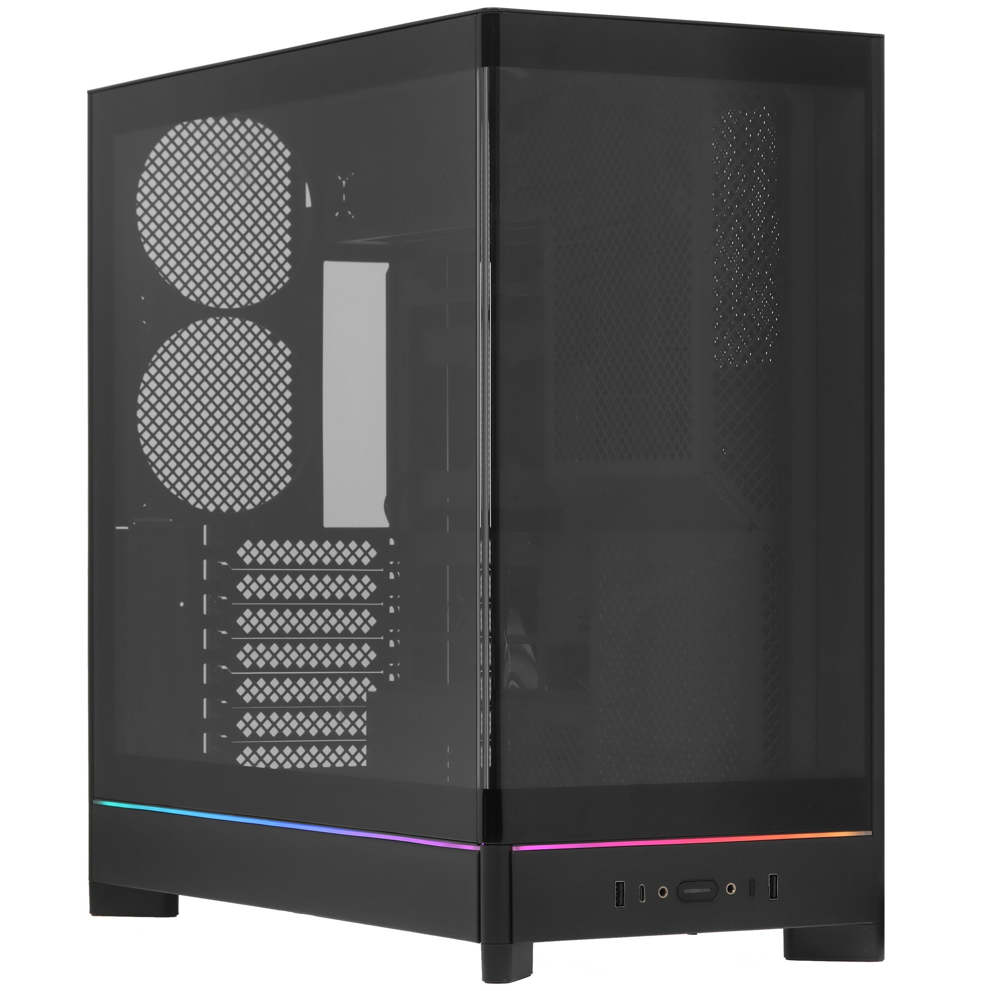 Корпус Montech HS02 черный без БП ATX 4x140mm 2xUSB3.0 1xUSB3.1 audio bott PSU