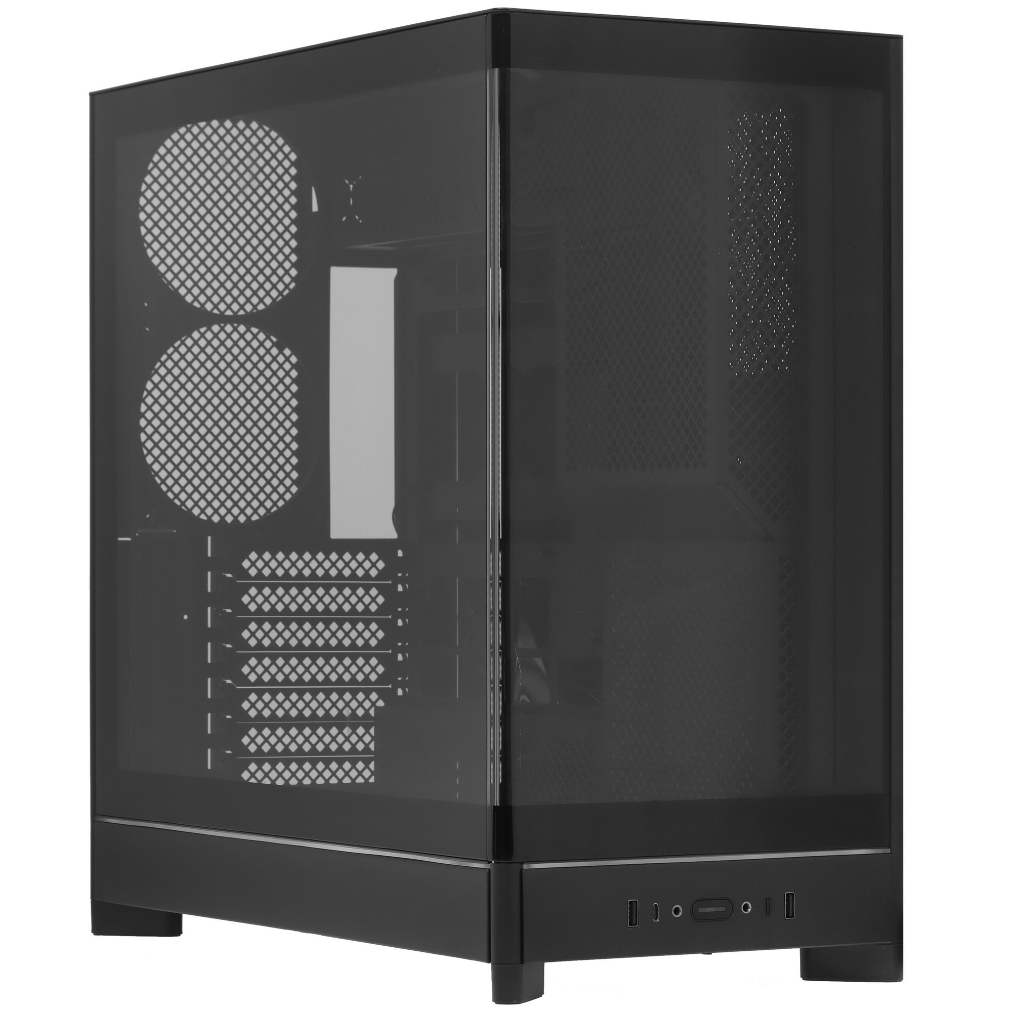 Корпус Montech HS02 черный без БП ATX 4x140mm 2xUSB3.0 1xUSB3.1 audio bott PSU
