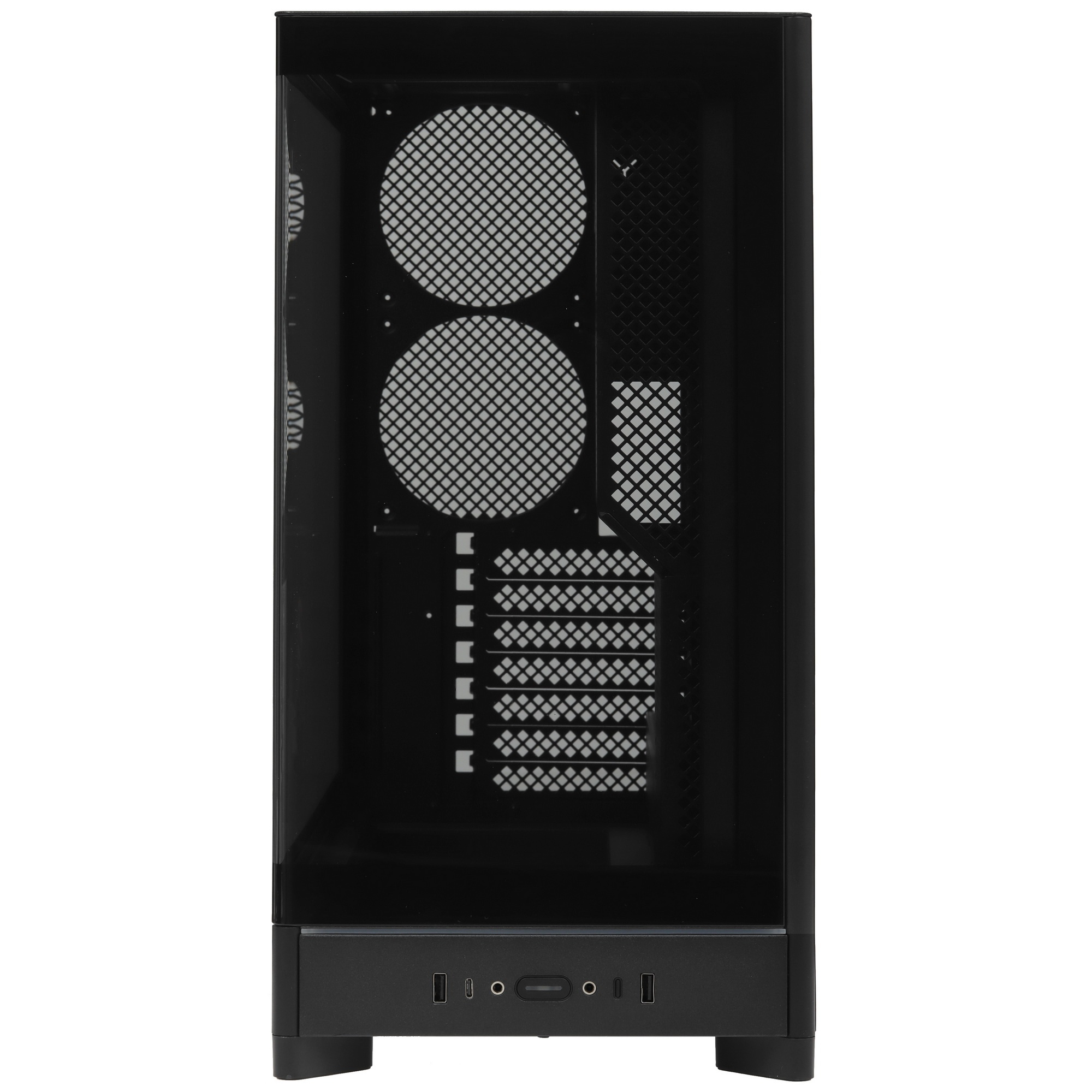 Корпус Montech HS02 черный без БП ATX 4x140mm 2xUSB3.0 1xUSB3.1 audio bott PSU