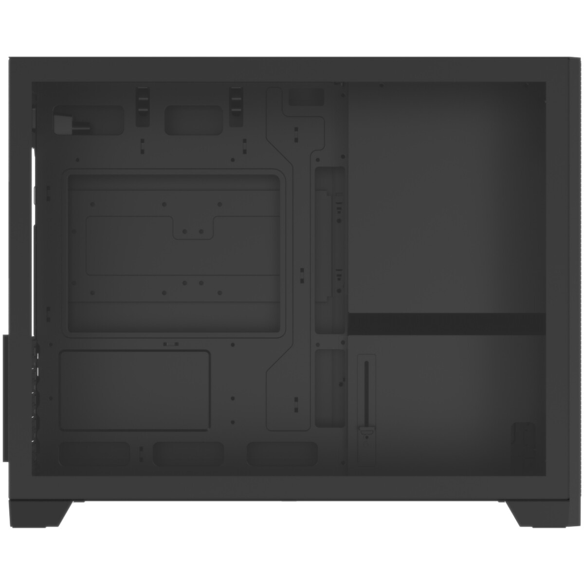 Корпус Aerocool  / Formula CS-111-G-BK-v1 (mATX, 0.5mm, стекло, USB3.0 x1, USB2.0 x2, 1x 12cm Black