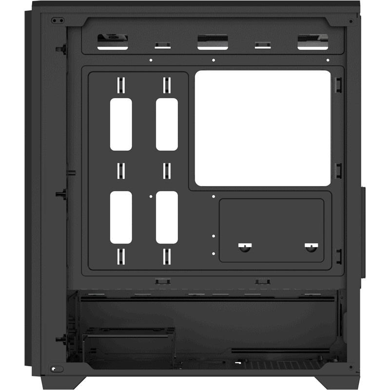 Корпус Aerocool  / Formula CS-111-G-BK-v1 (mATX, 0.5mm, стекло, USB3.0 x1, USB2.0 x2, 1x 12cm Black