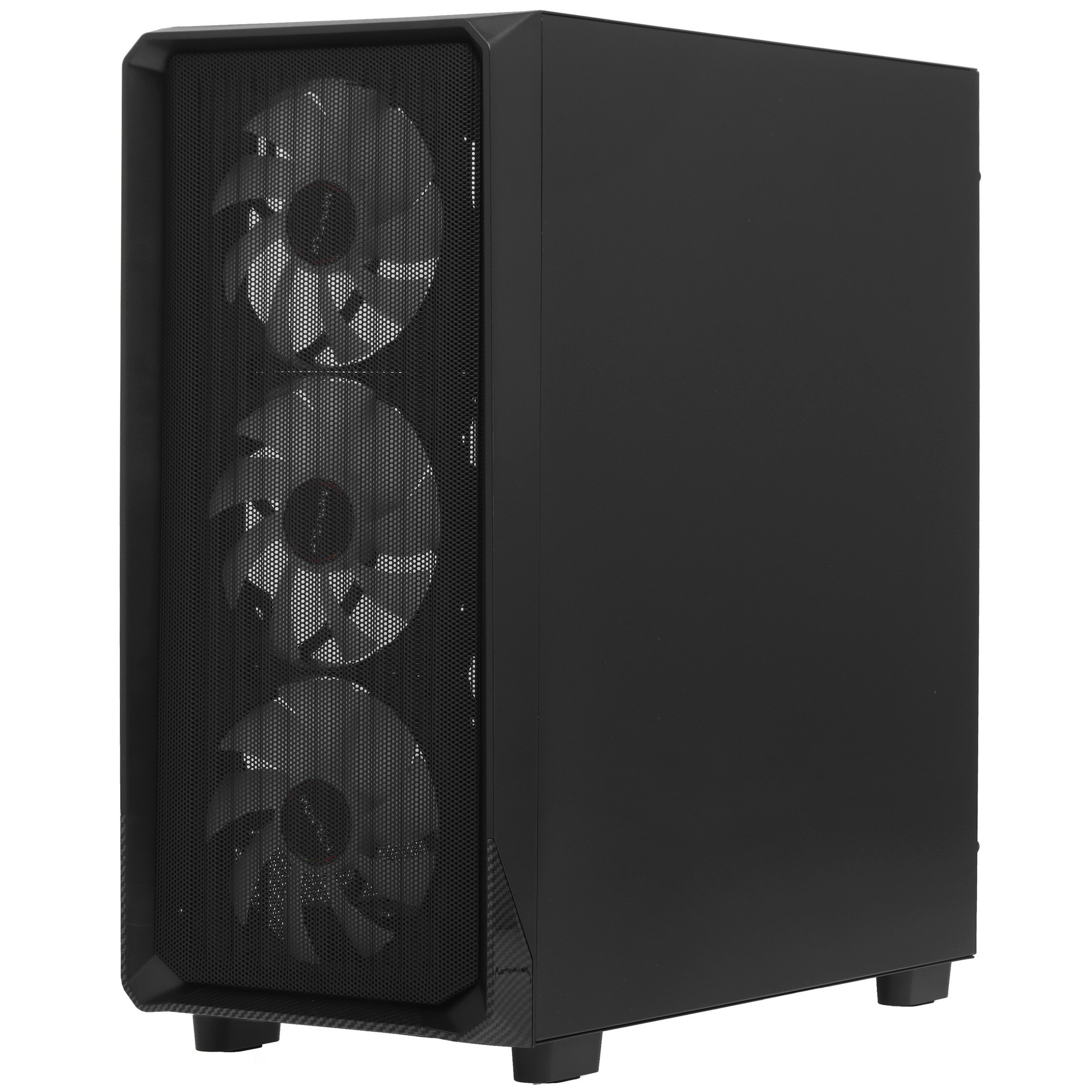 Корпус Montech X5 черный без БП ATX 4x120mm 1xUSB2.0 1xUSB3.0 audio bott PSU