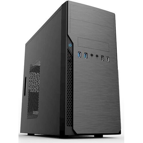 Компьютерный корпус с блоком питания Foxline 450Вт. Сase Forza mATX, 450W, 2xUSB2.0, Black, w/o FAN,