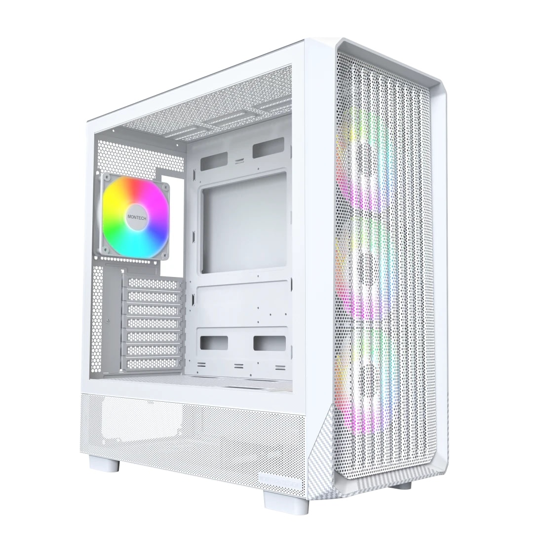 Корпус Montech X5 белый без БП ATX 4x120mm 1xUSB2.0 1xUSB3.0 1xUSB3.1 audio bott PSU