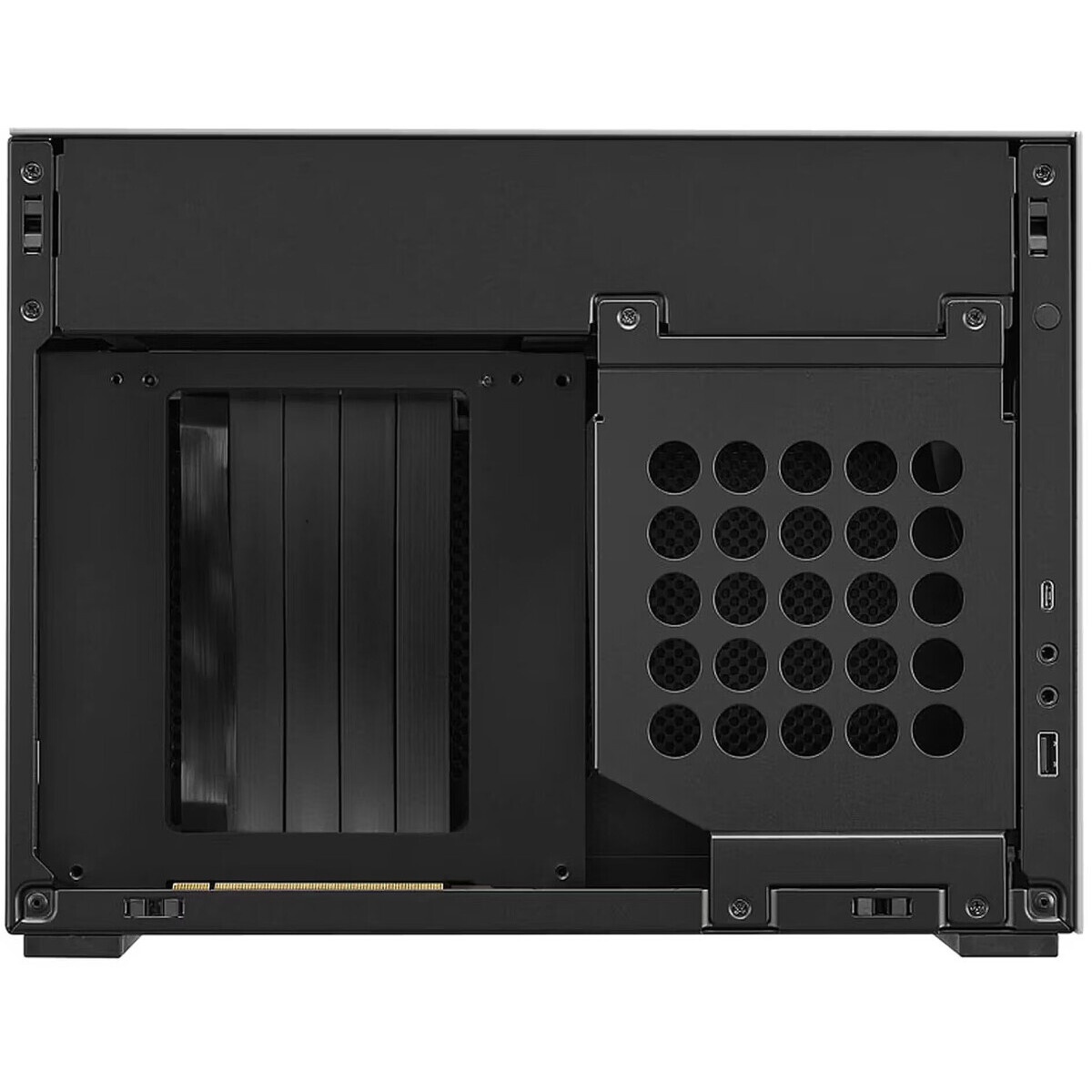 Корпус без блока питания HSPD M210, Mesh Mid Tower, Black, 0.7 SPCC, 1x90mm mATX, mITX 140/280/150mm