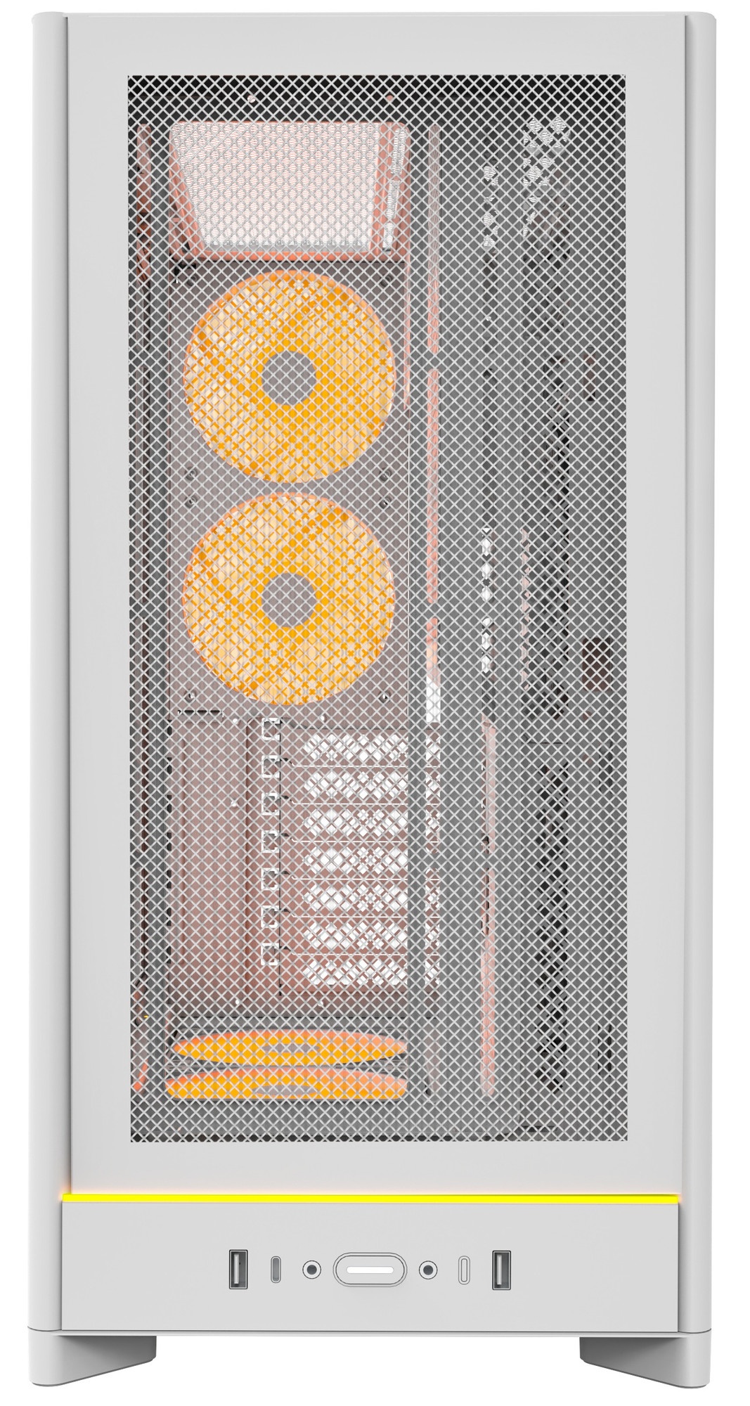 Корпус Montech HS01 PRO белый без БП ATX 5x120mm 2xUSB3.0 1xUSB3.1 audio