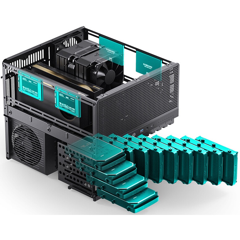 Корпус без блока питания Fractal Design Terra, Mini-Tower, no fans, 1xUSB-A 3.0 + 1xUSB 3.2 Type-C,