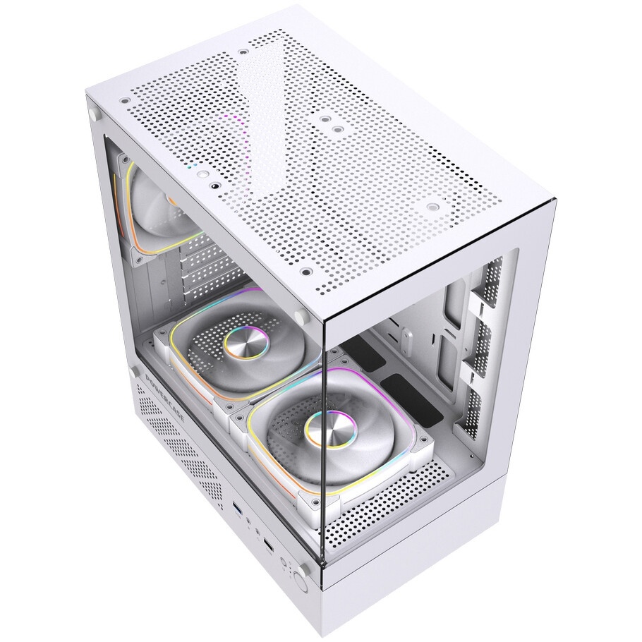 Компьютерный корпус Accord ACC-ZCU2W белый без БП mATX 1x120mm 1xUSB3.0 1xUSB3.1 audio
