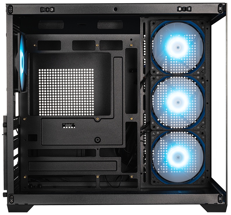 Корпус без блока питания PCCooler C3T700 ARGB BK, Midi-Tower, TG, 4x120mm ARGB, 1xUSB-A 3.0 + 1xUSB-