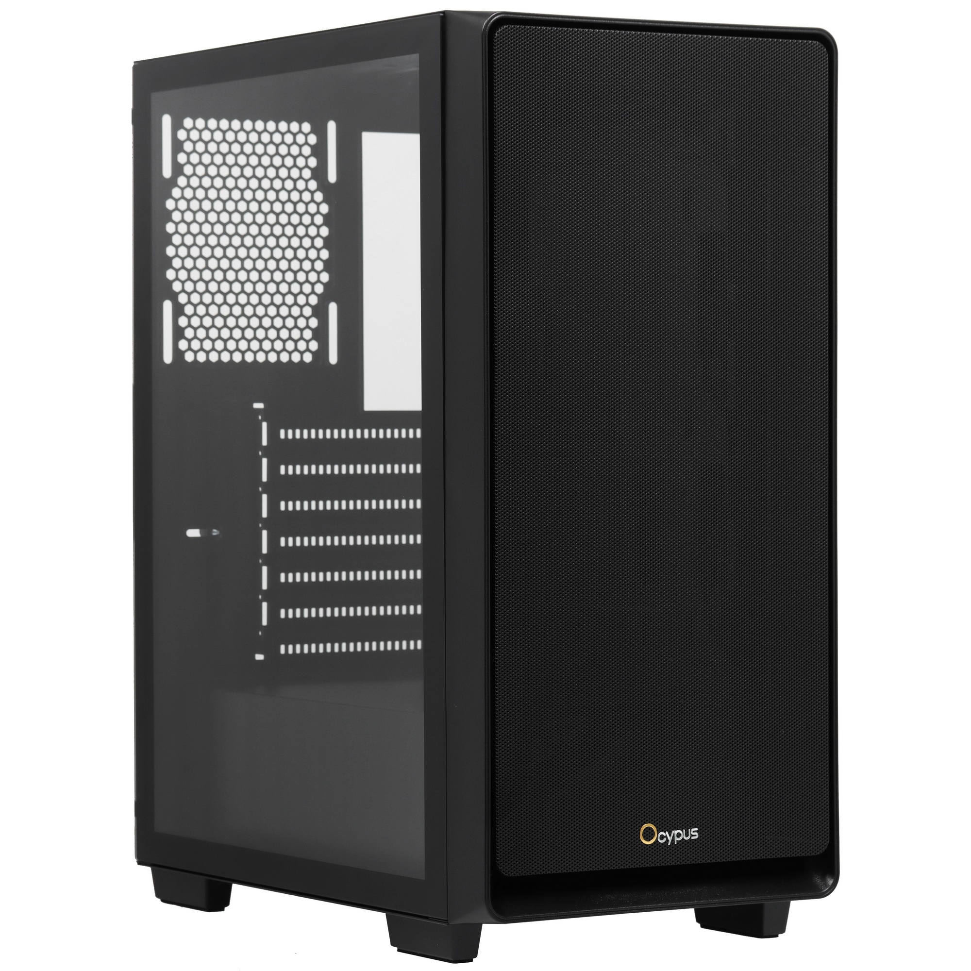Компьютерный корпус Ocypus Gamma C60 BK ATX / win / black / no PSU / Tempered Glass