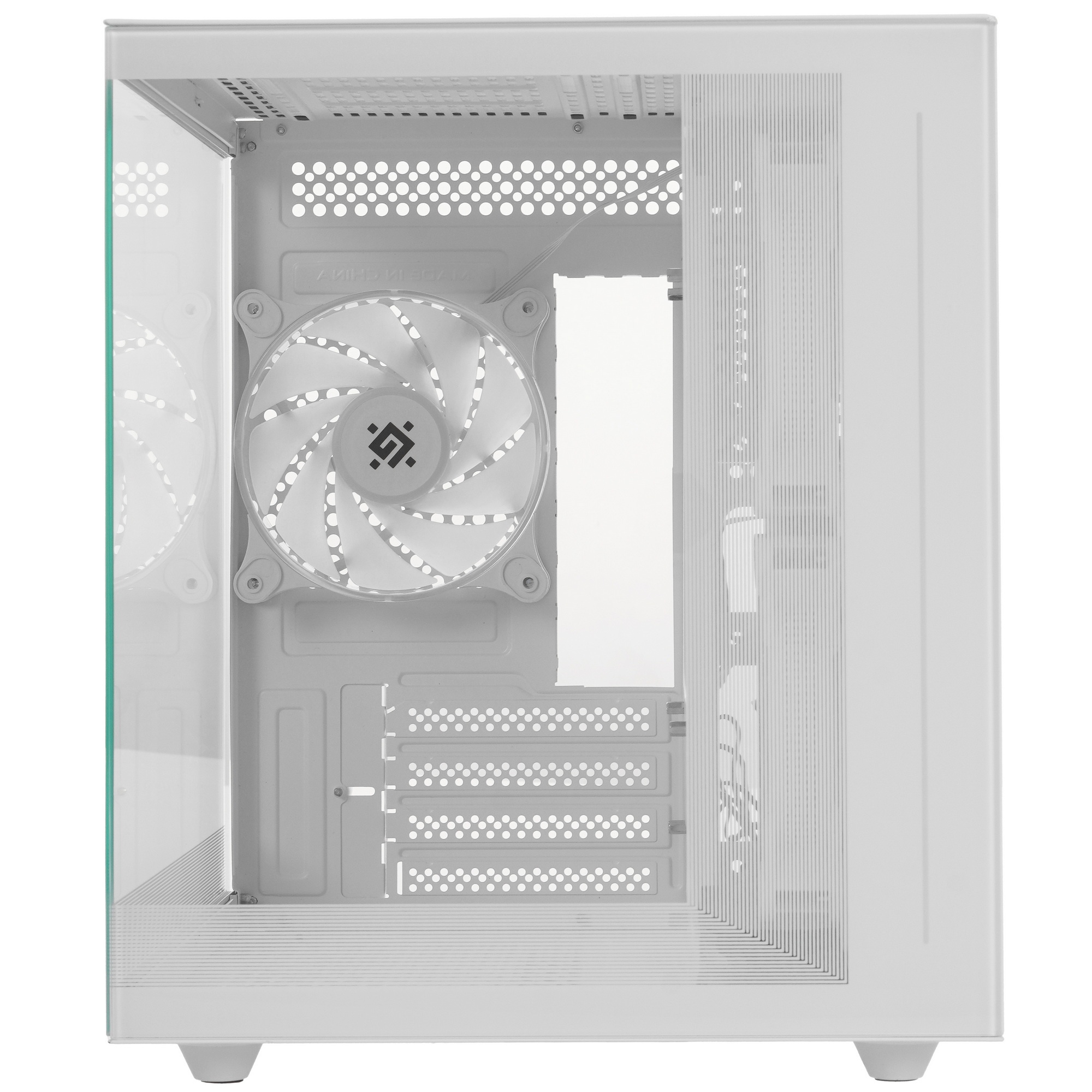 Корпус компьютерный NovaCube белый,mATX,3fan,switch&M/BSynс DEFENDER