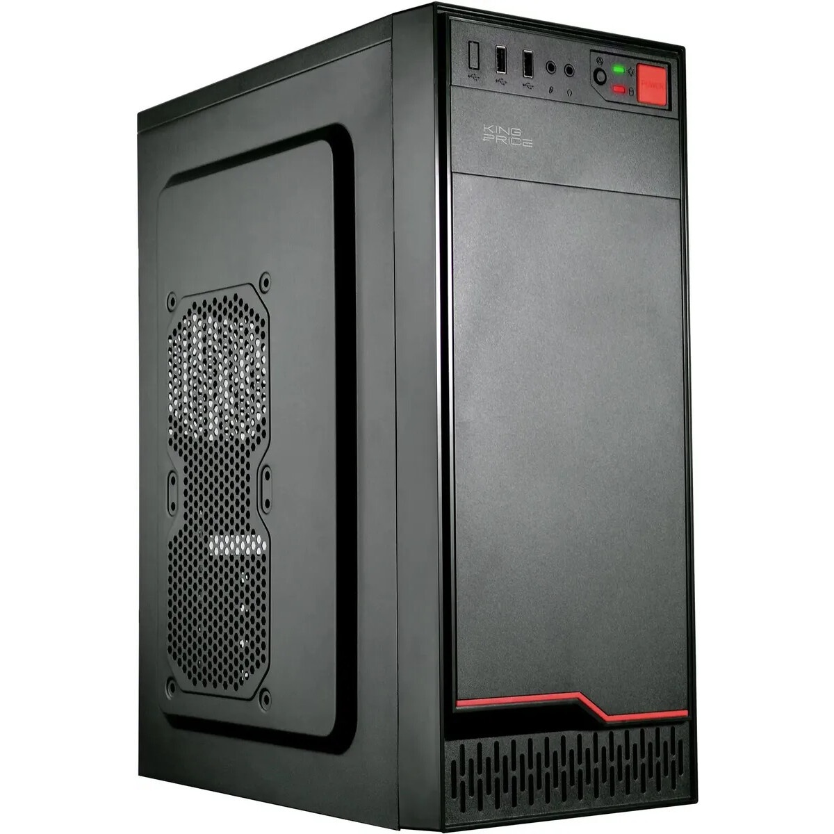 Компьютерный корпус Accord K-16 черный без БП ATX 6x120mm 2xUSB2.0 1xUSB3.0 audio