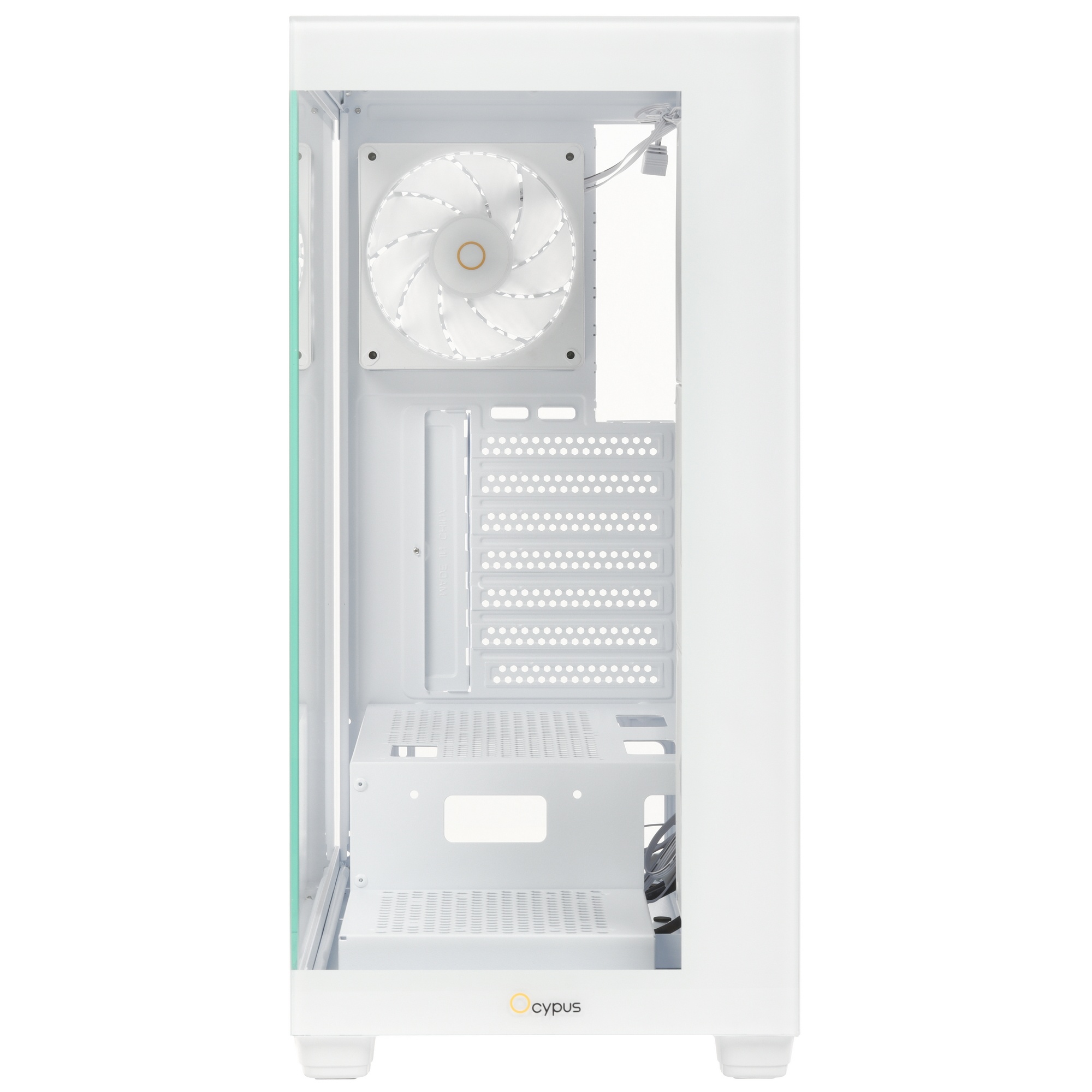 Компьютерный корпус Ocypus Gamma C72 WH ARGB  ATX / win / white / 4 ARGB fans / no PSU / Tempered Gl