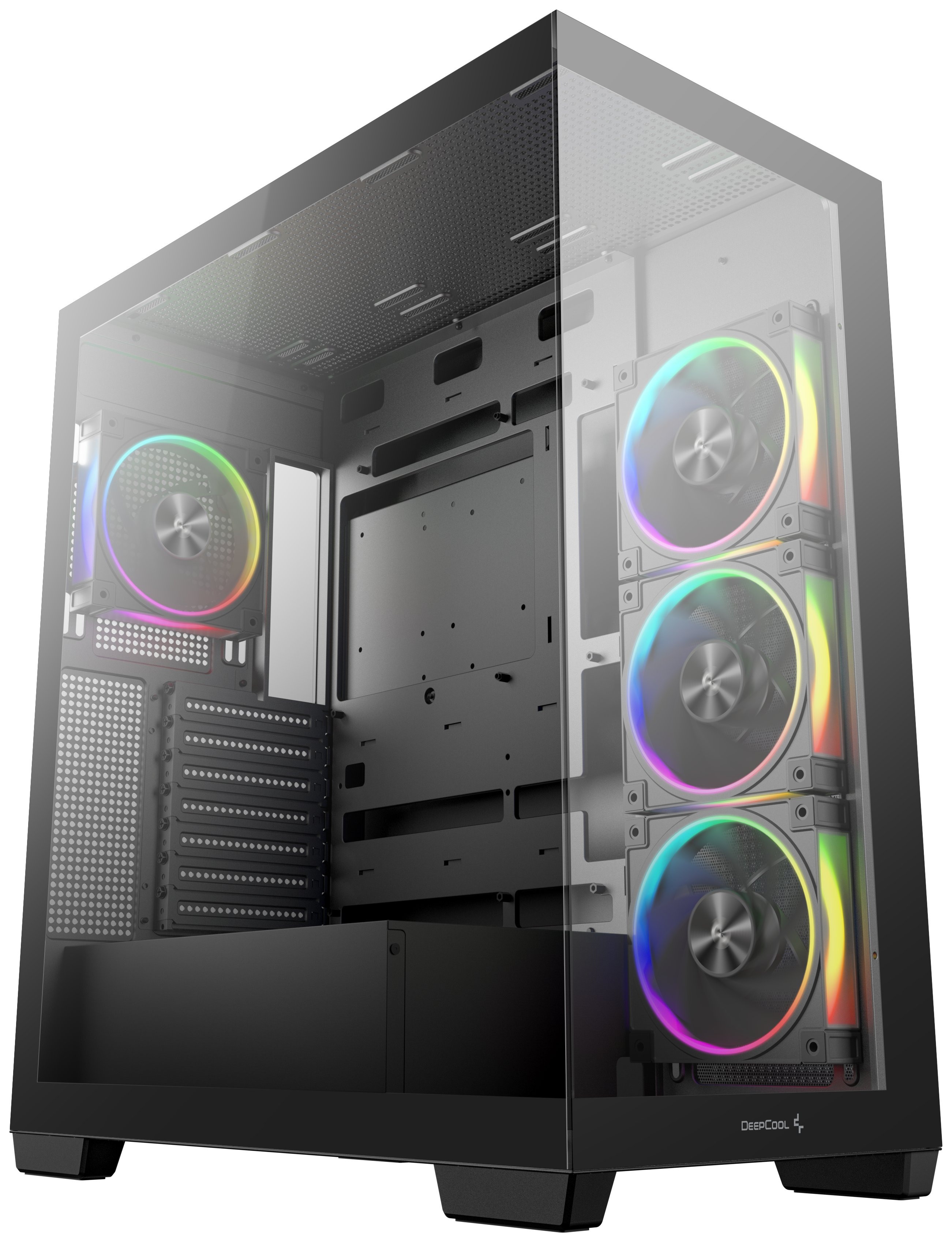 Компьютерный корпус Deepcool CG580 4F V2 без БП, боковое окно (панорама), 4x120mm ARGB PWM вентилято
