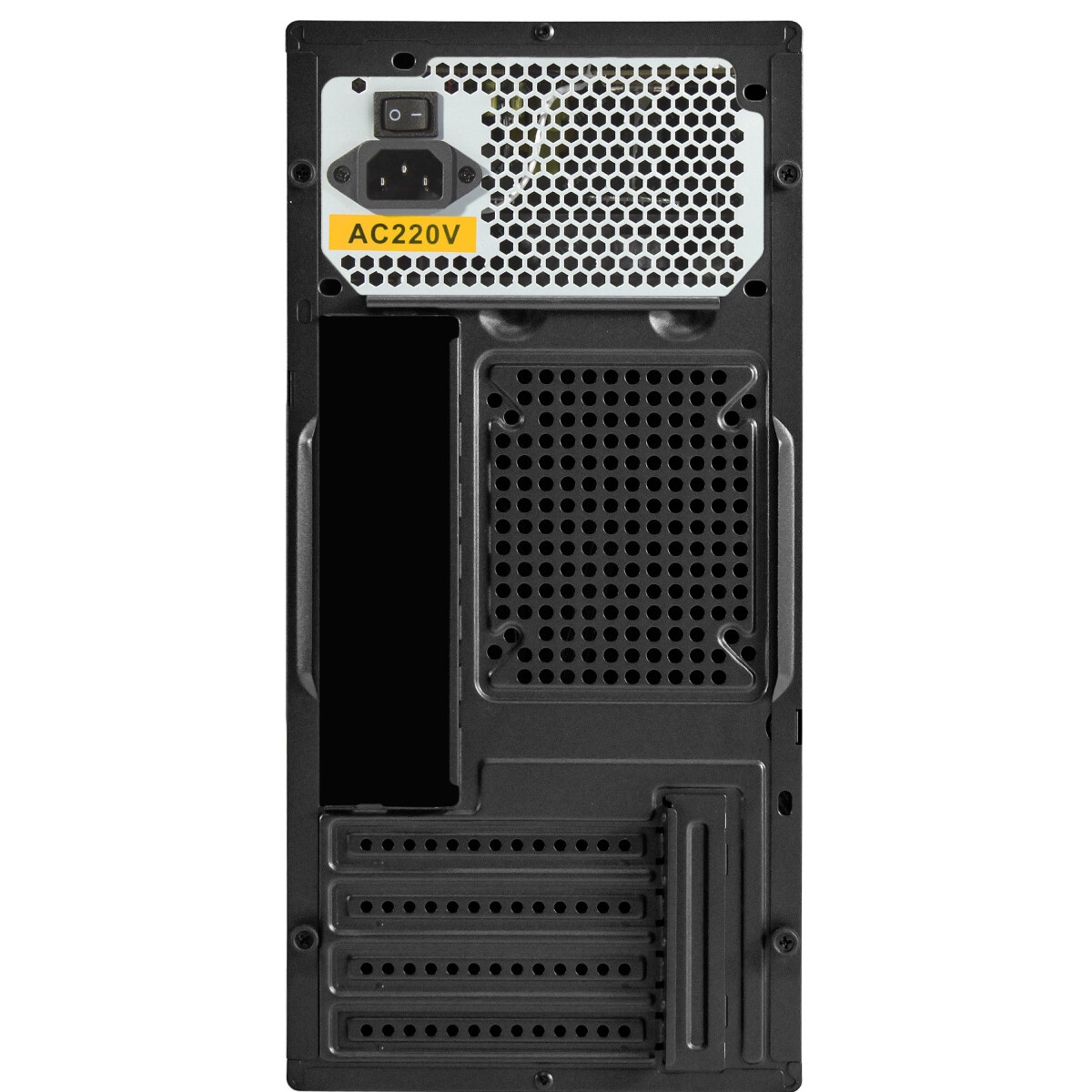 Корпус Minitower ExeGate BAA-303MU-UNS350 (mATX, БП UNS350 с вент. 12см, 2*USB+1*USB3.0, HD Audio, ч