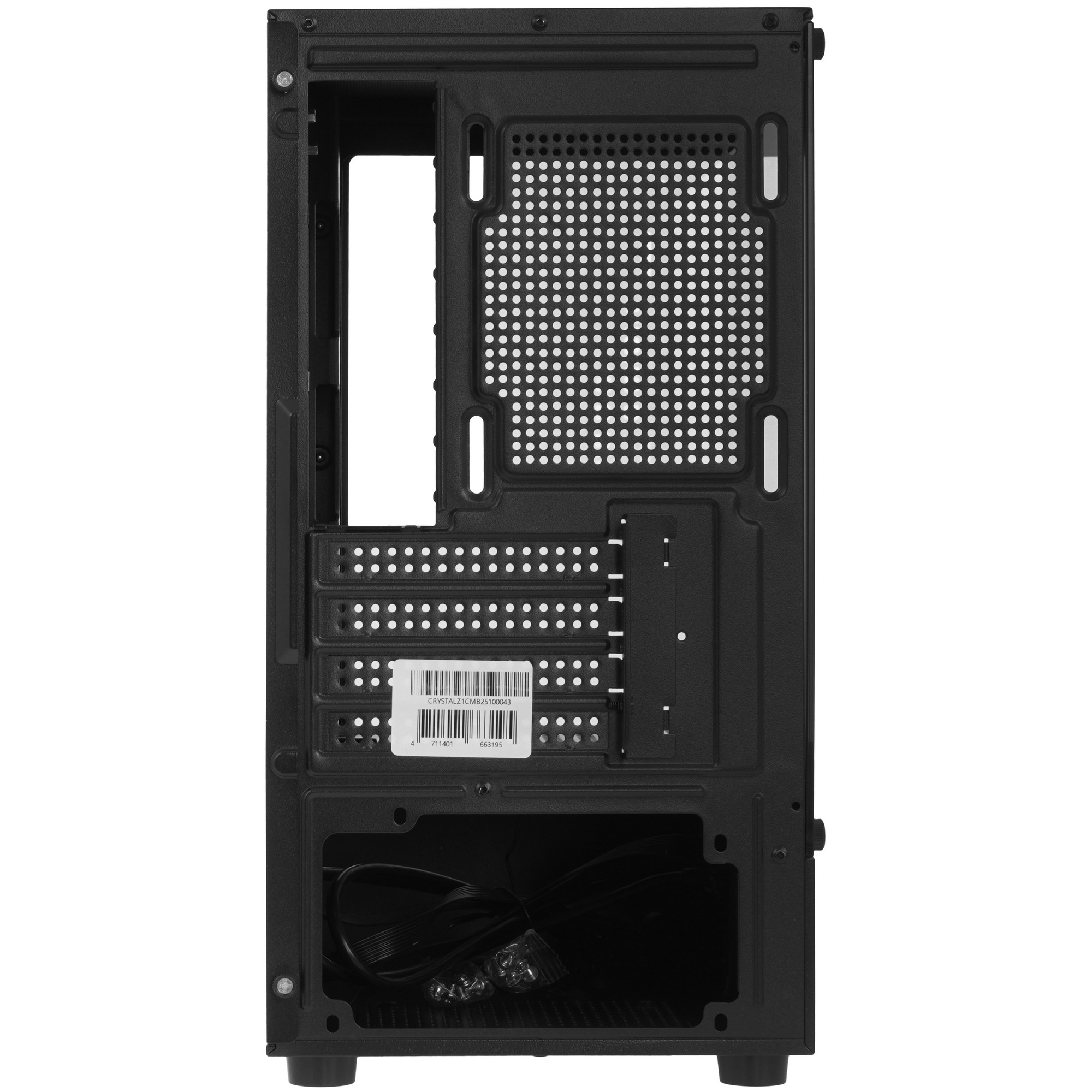 Компьютерный корпус Formula Crystal Z1CM черный без БП mATX 5x120mm 1xUSB3.0 audio bott PSU