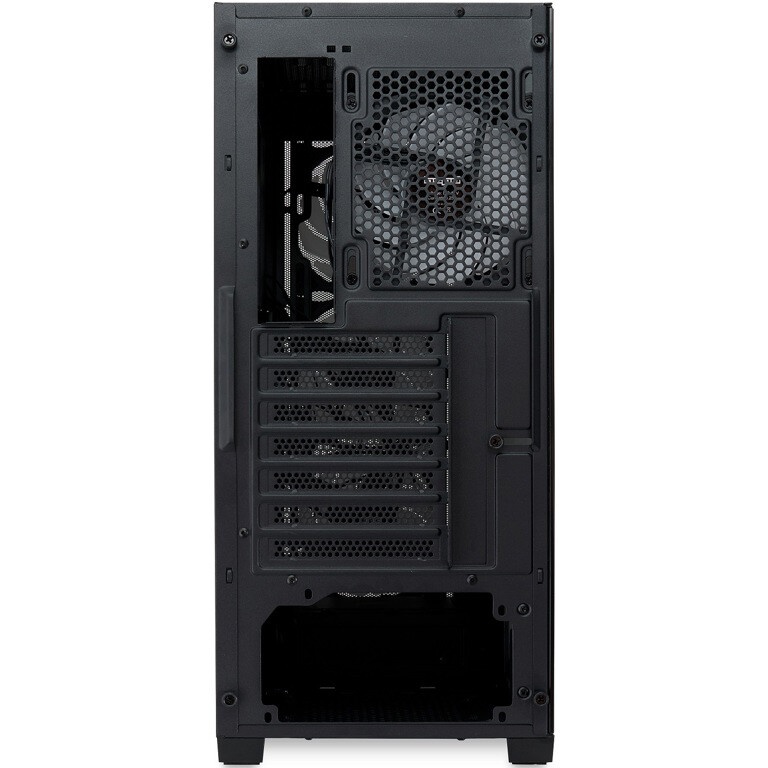 Корпус без блока питания/ Case HSPD M730, Mesh Mid Tower, Black, TG, 0.4 SPCC, no fans, E-ATX, ATX,