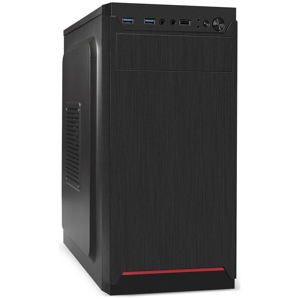 Корпус Minitower ExeGate BAA-303MU-UNS500 (mATX, БП UNS500 с вент. 12см, 2*USB+1*USB3.0, HD Audio, ч