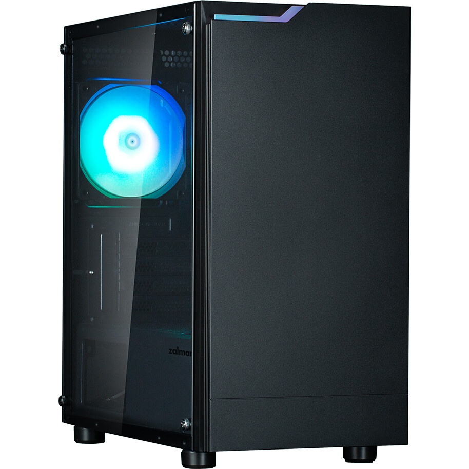 Компьютерный корпус без блока питания HSPD M331, Mesh Mini-tower, Black, TG, 0.4 SPCC, no fans mATX,