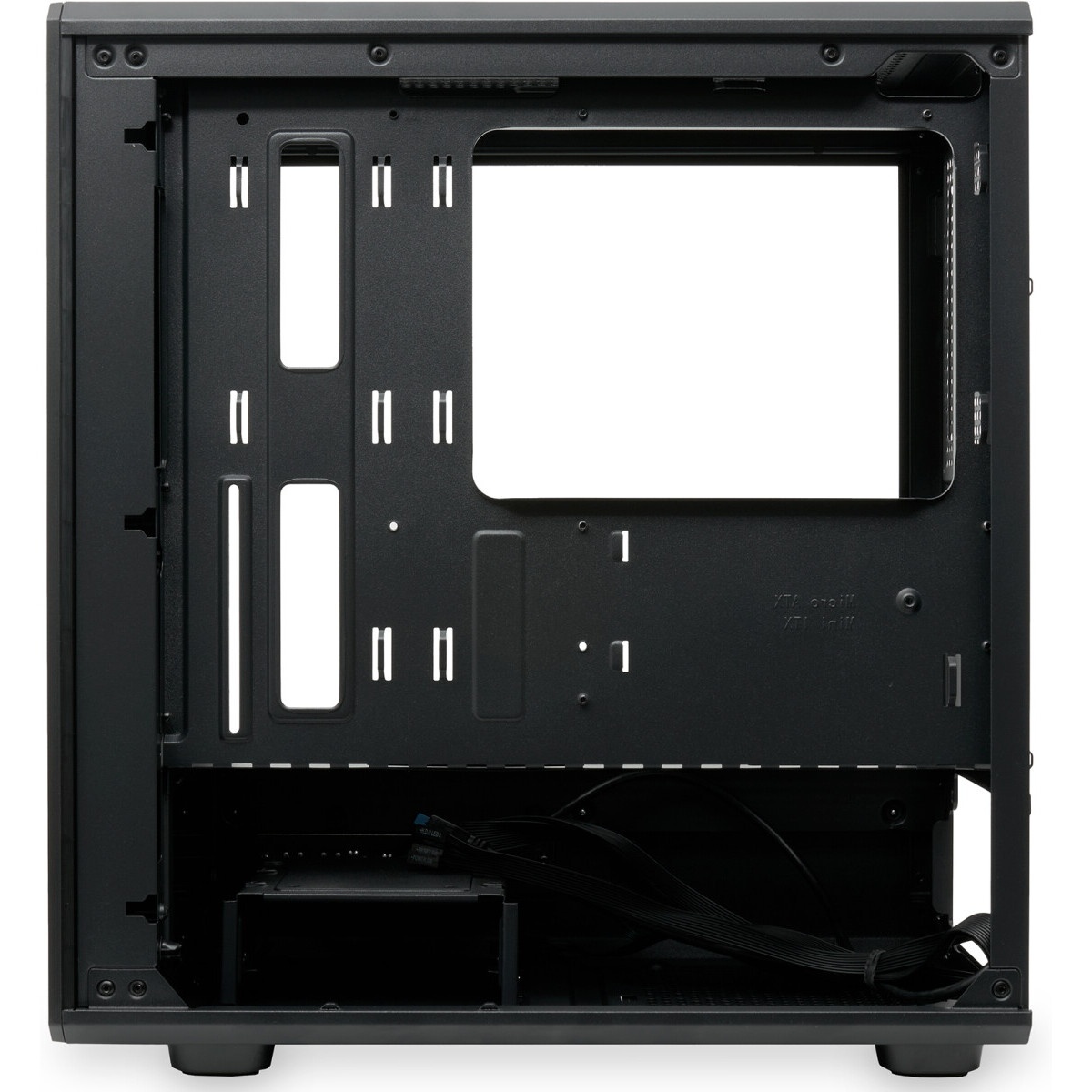 Компьютерный корпус без блока питания HSPD M331, Mesh Mini-tower, Black, TG, 0.4 SPCC, no fans mATX,