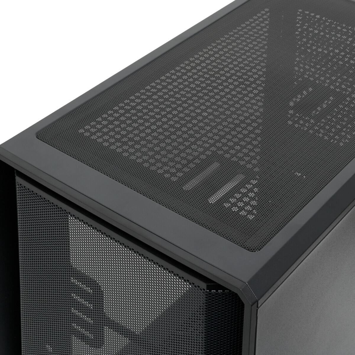 Компьютерный корпус без блока питания HSPD M331, Mesh Mini-tower, Black, TG, 0.4 SPCC, no fans mATX,