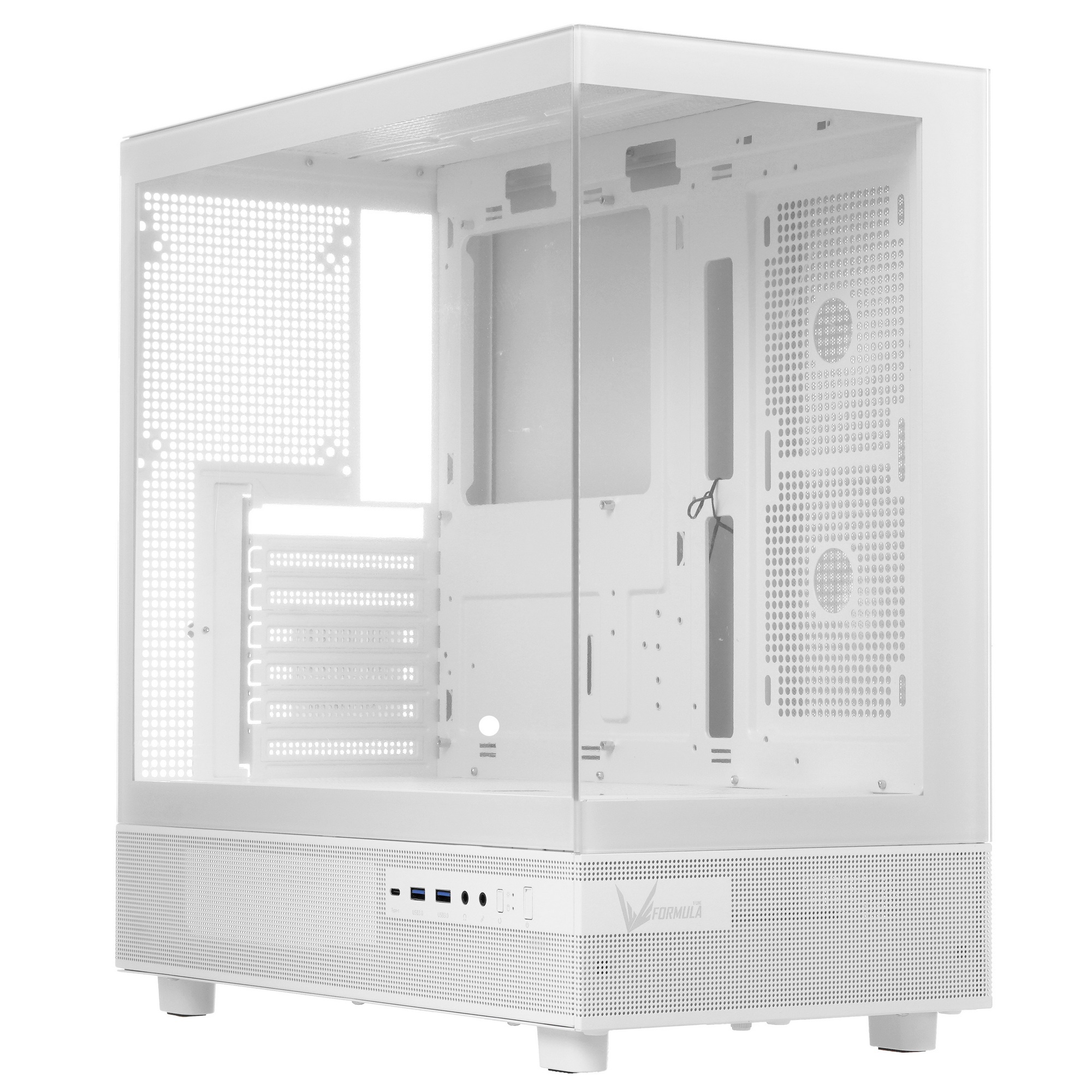 Компьютерный корпус Aerocool / Formula Crystal Z8 белый без БП ATX 9x120mm 7x140mm 1xUSB2.0 1xUSB3.0