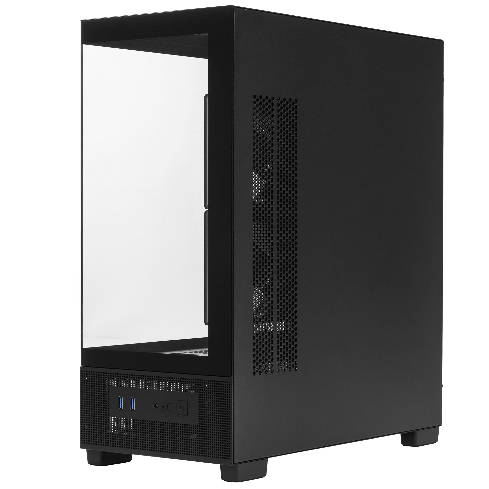 Компьютерный корпус XASTRA Q500M 3ARGB-C10 Black mATX/Aquarium/Screewless/ 3x120mm ARGB PWM FM fans/