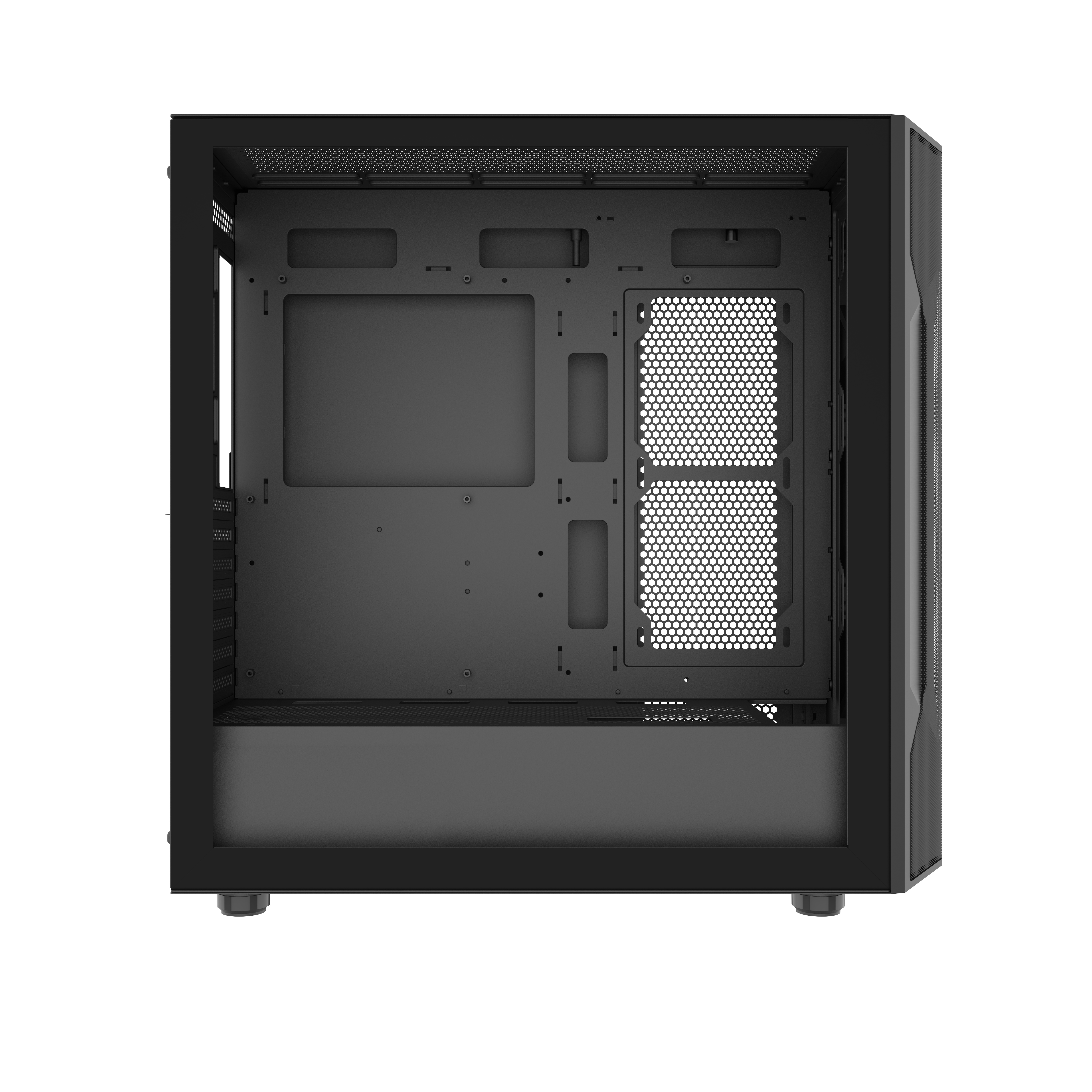 Корпус ПК без блока питания SAMA S40E Black, Midi-Tower, TG, no fans, 2xUSB 3.0 + 1xUSB 3.1 Type-C,