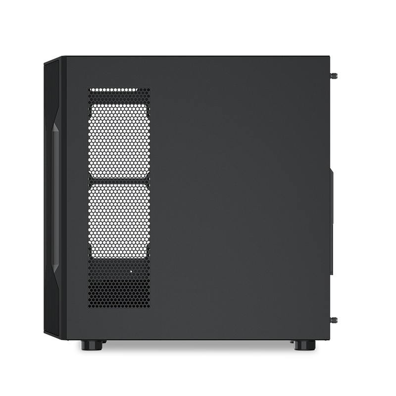 Корпус ПК без блока питания SAMA S40E Black, Midi-Tower, TG, no fans, 2xUSB 3.0 + 1xUSB 3.1 Type-C,