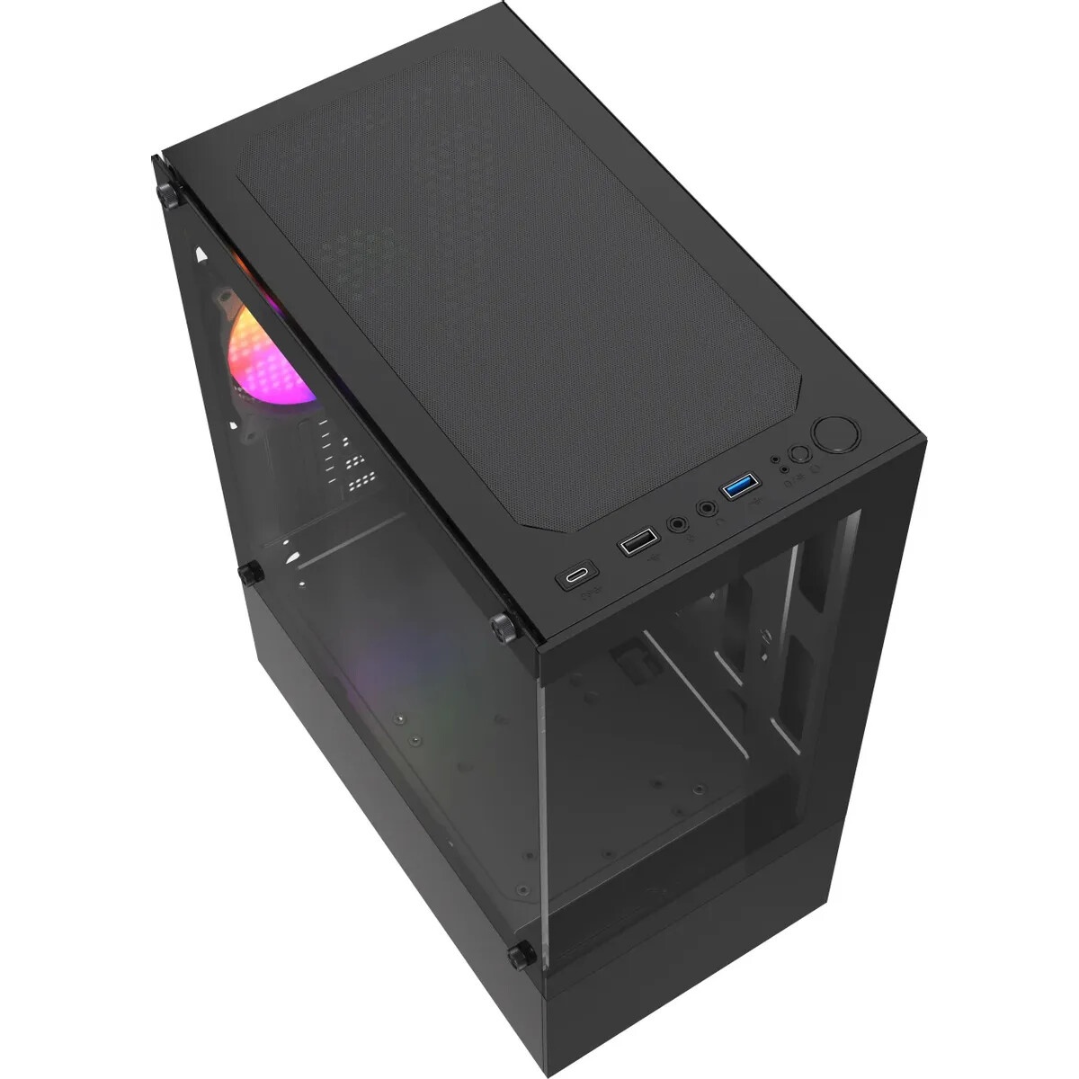 Корпус Accord ACC-285-02B черный без БП mATX 1x120mm 1xUSB2.0 1xUSB3.0 1xUSB3.1 audio