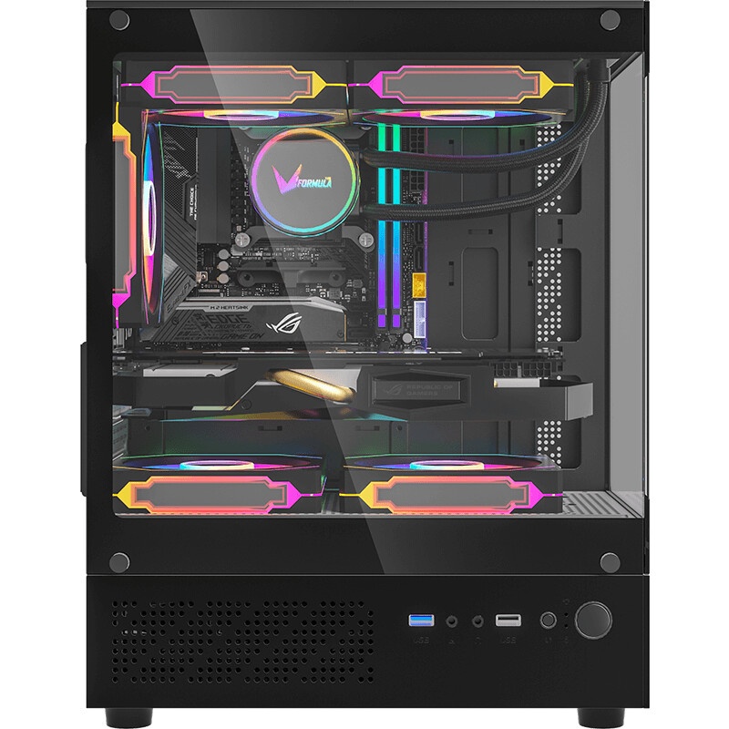 Корпус Accord ACC-285-02B черный без БП mATX 1x120mm 1xUSB2.0 1xUSB3.0 1xUSB3.1 audio