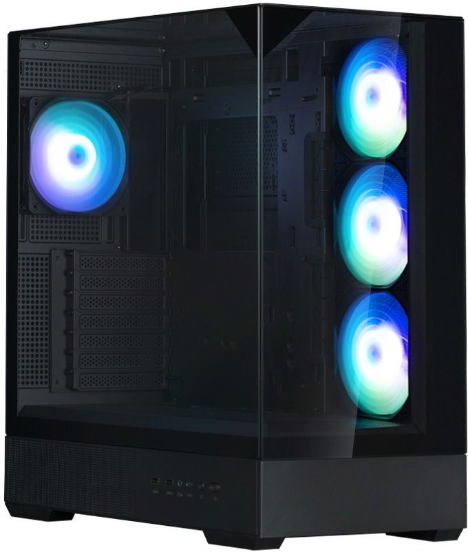 Компьютерный корпус ZALMAN P40 Prism Plus, ATX, BLACK, WINDOW, 3xCombo (3.5'' or 2.5"), 1xUSB TYPE-C