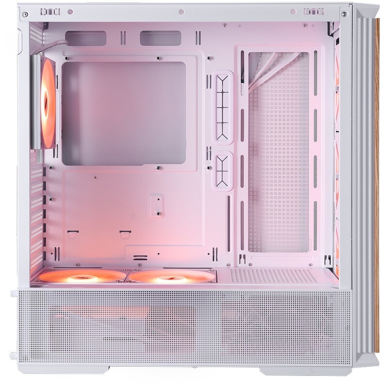 Корпус ПК без блока питания SAMA S40 White, Midi-Tower, TG, 4x120mm ARGB, 2xUSB 3.0 + 1xUSB 3.1 Type