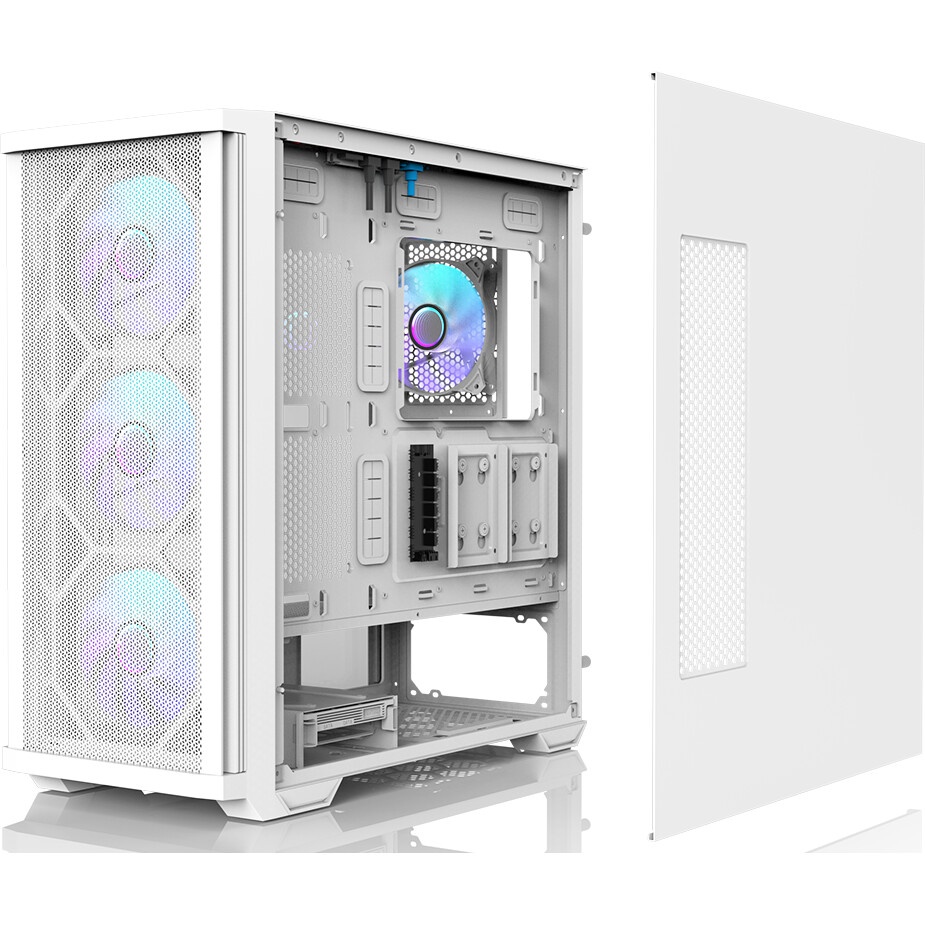 Компьютерный корпус Aerocool / Formula CL-3301W TG белый без БП ATX 1x120mm 2xUSB2.0 1xUSB3.0 audio