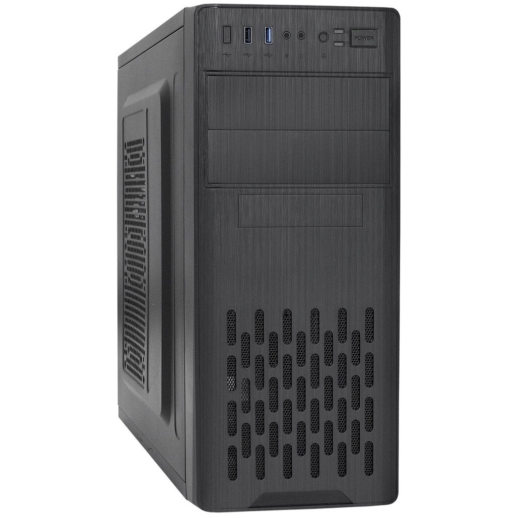 Компьютерный корпус с блоком питания 450Вт./ Case Forza mATX case, black, w/PSU 450W 12cm, w/2xUSB2.