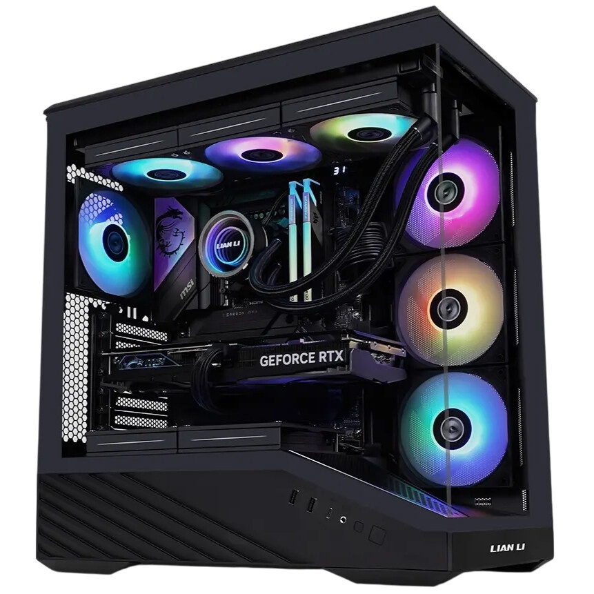 Компьютерный корпус Formula Crystal Z6 Floe черный без БП ATX 4x120mm 2xUSB3.0 1xUSB3.1 audio bott P