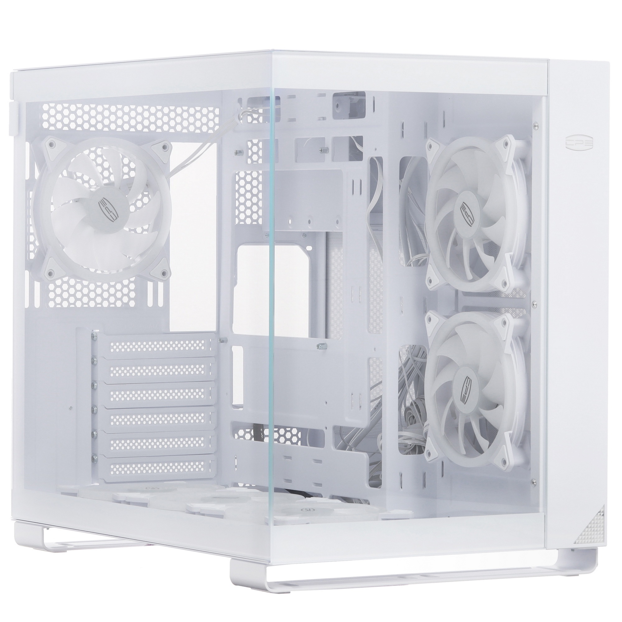 Корпус без блока питания/ Case PCCooler C3T500 ARGB WH, Midi-Tower, TG, 6x120mm ARGB, 1xUSB-C 3.1 +