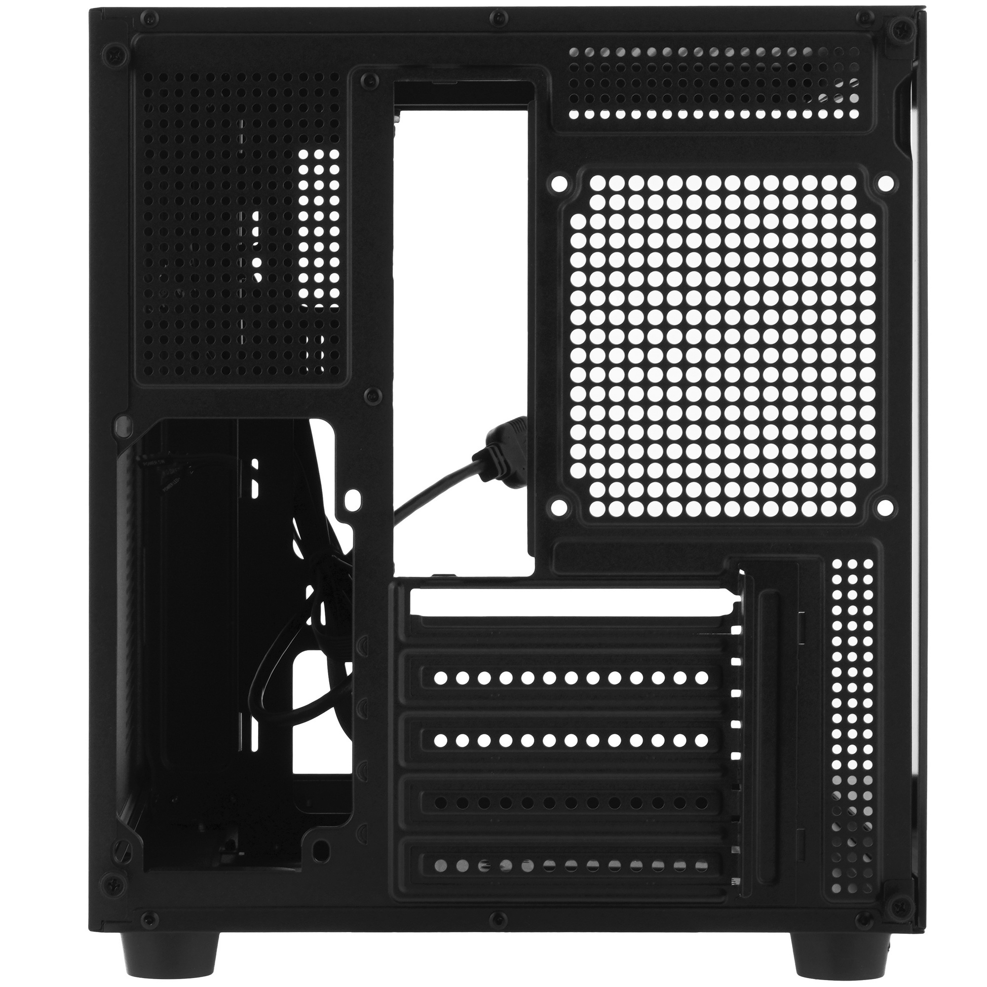 Компьютерный корпус Ginzzu V100 закаленное стекло 1*USB 3.0,1*USB 2.0, AU mATX