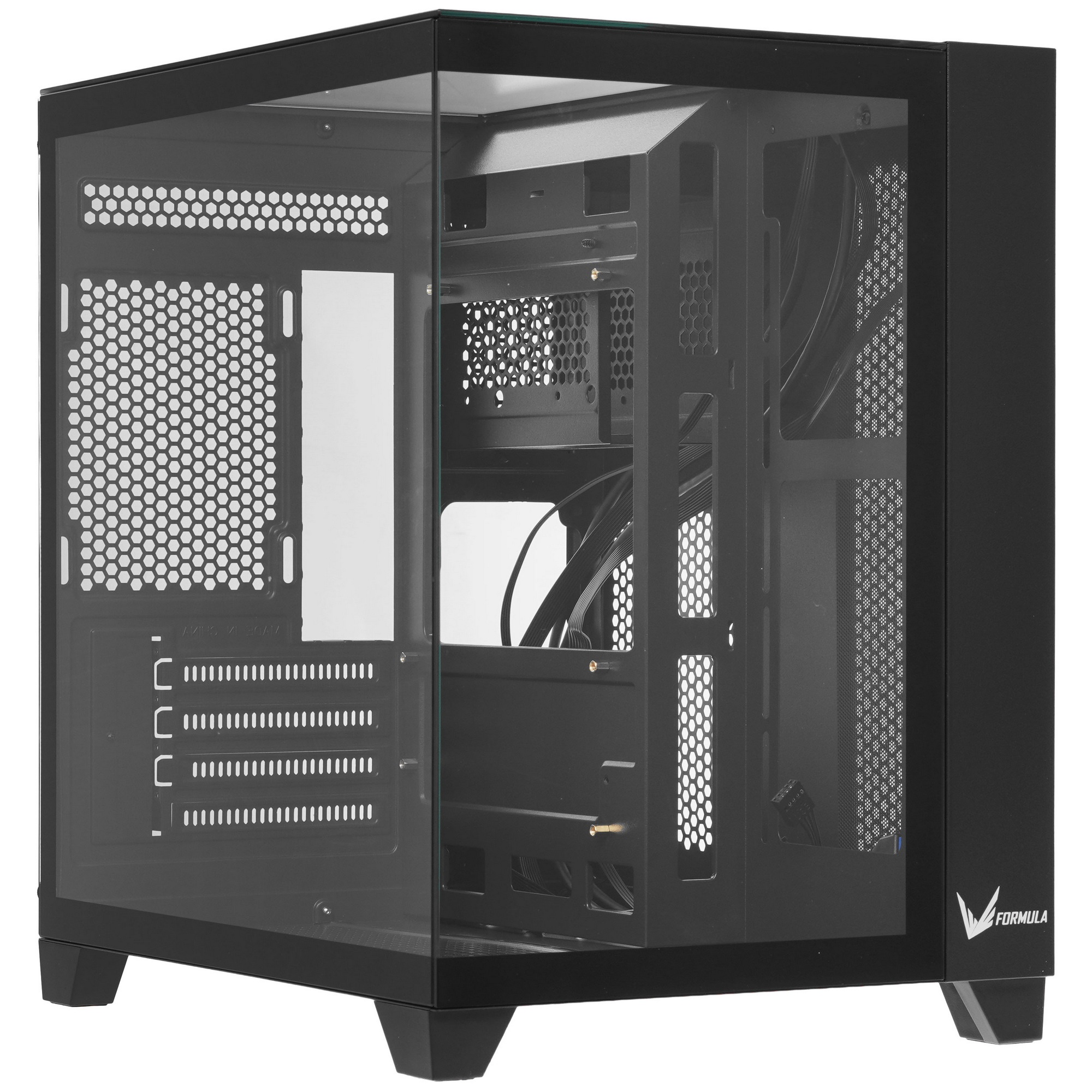 Компьютерный корпус AeroCool / Formula Crystal Z9M черный без БП mATX 1xUSB3.0 1xUSB3.1 audio bott P