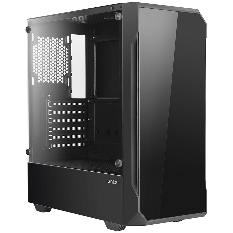 Компьютерный корпус Ginzzu CL280 FAN 12CM RGB*4 USB3.0 Window