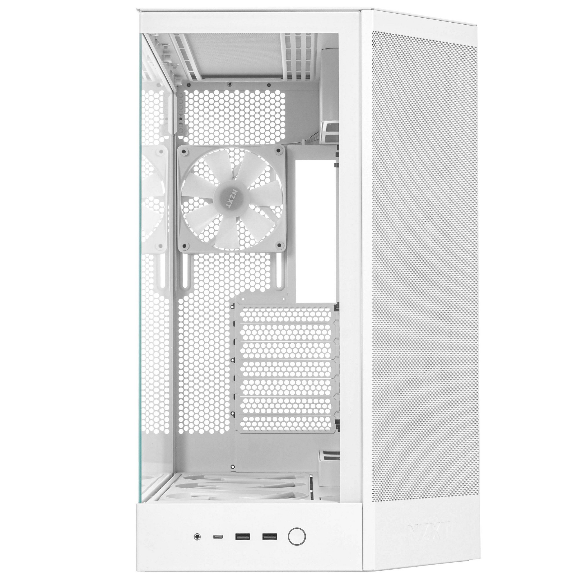 Корпус без блока питания/ Case NZXT H9 Flow RGB+ (2025), Midi-Tower, TG, 6x140mm RGB + 1x120mm RGB,