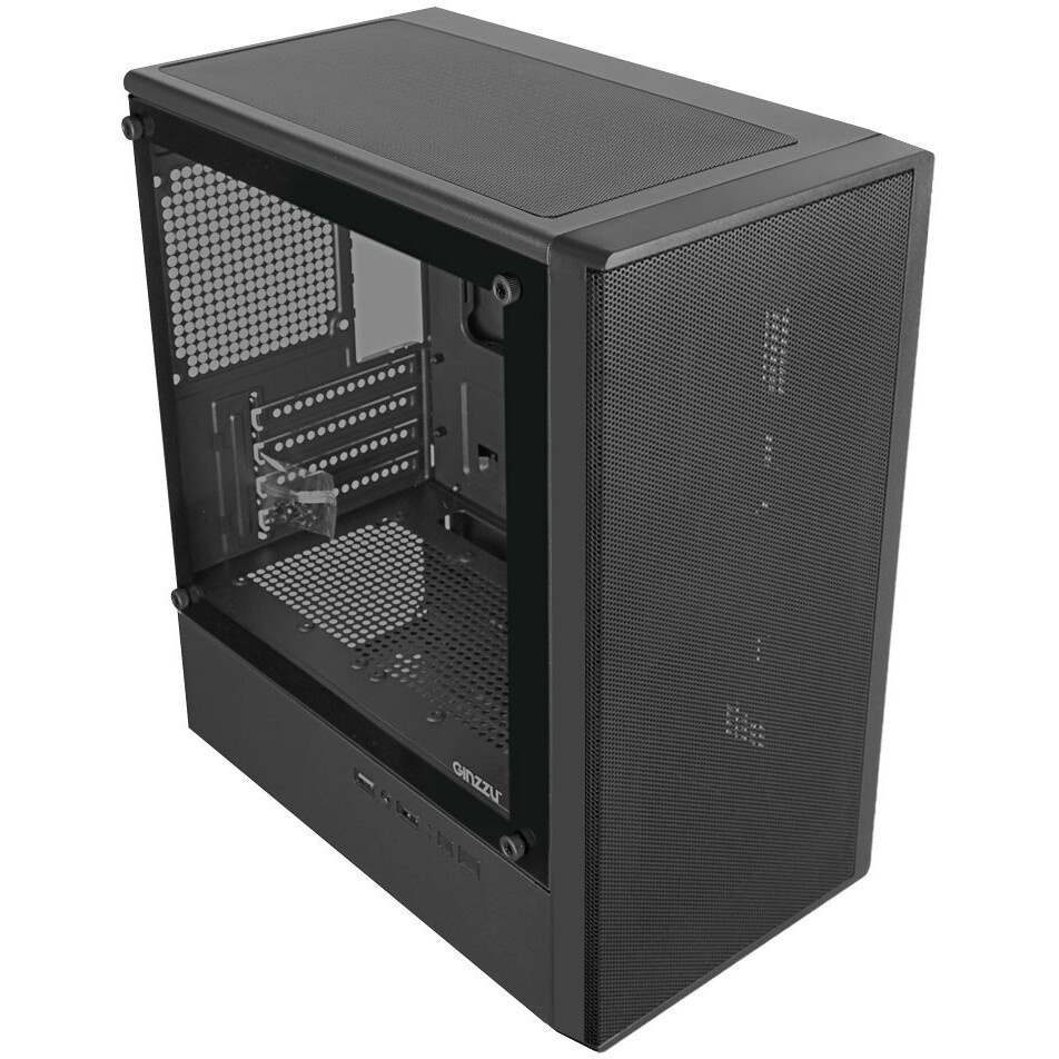 Компьютерный корпус Ginzzu CL610 mATX FAN 4*12FRGB Белый