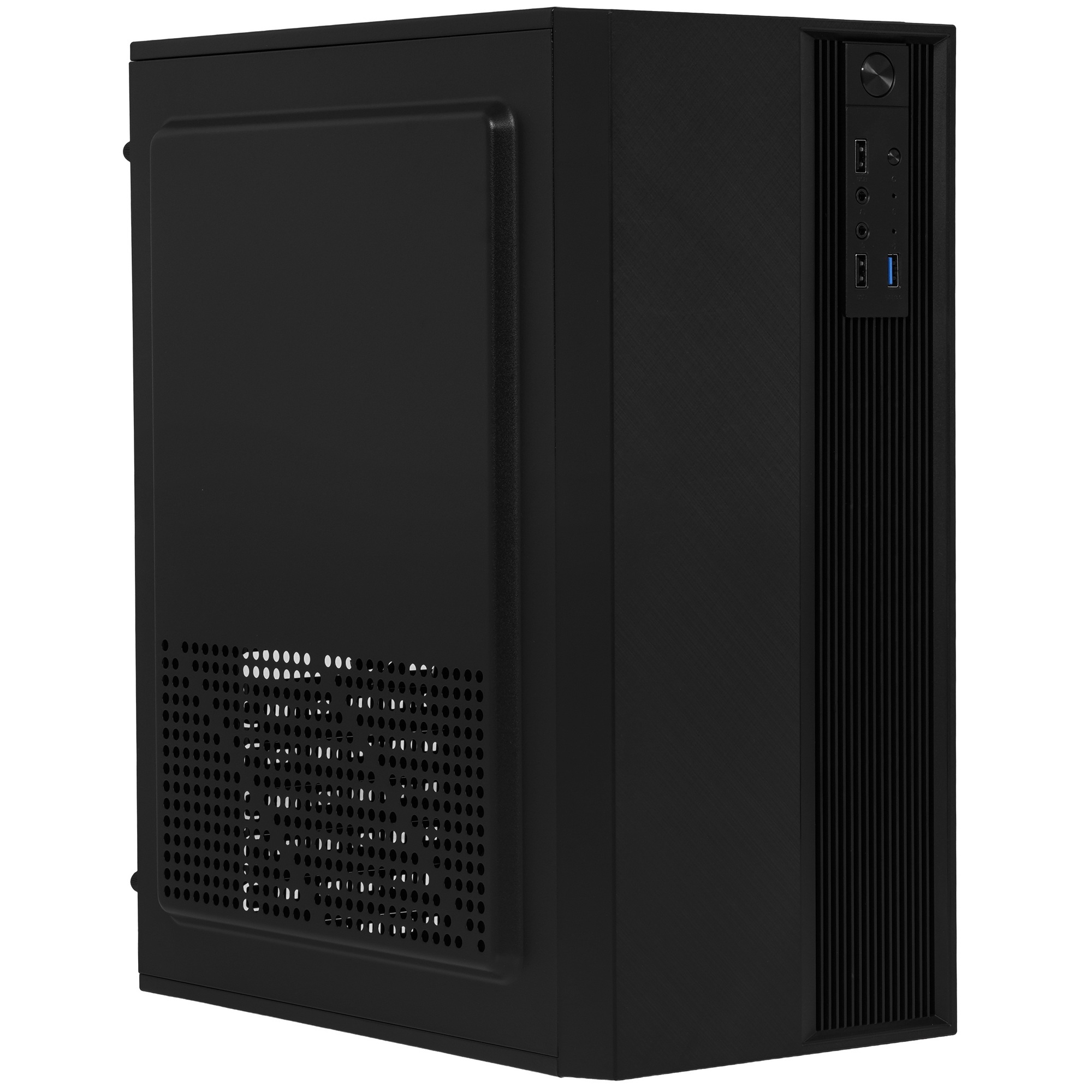 Компьютерный корпус Accord A-302 черный без БП ATX 1x120mm 2xUSB2.0 1xUSB3.0 audio