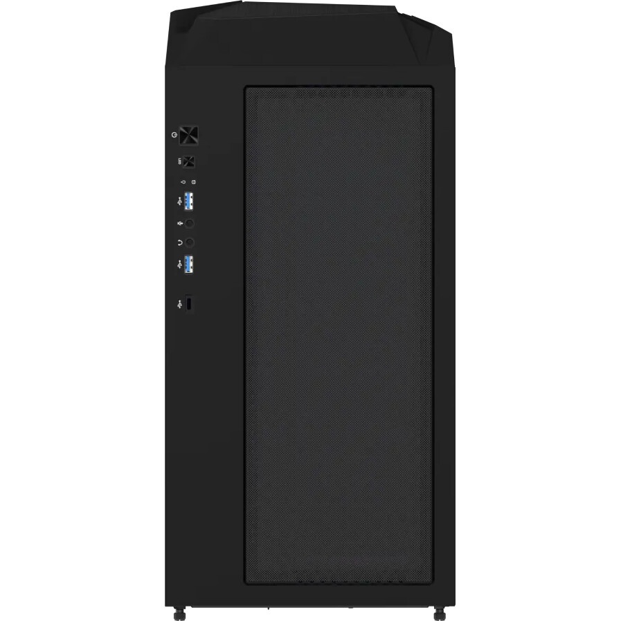 Компьютерный корпус Gigabyte C301G черный без БП ATX 4x120mm 4x140mm 2xUSB3.0 audio bott PSU
