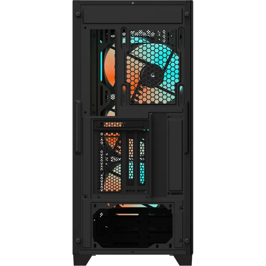 Компьютерный корпус Gigabyte C301G черный без БП ATX 4x120mm 4x140mm 2xUSB3.0 audio bott PSU