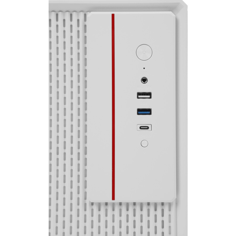 Компьютерный корпус Accord M3301 белый без БП mATX 1xUSB2.0 1xUSB3.0 1xUSB3.1 audio bott PSU
