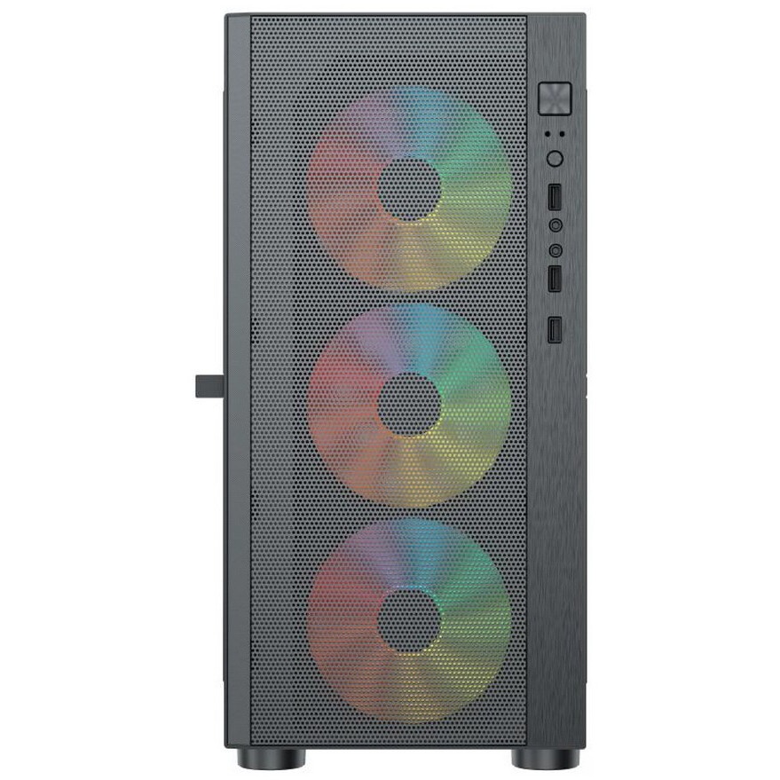 Корпус ACD Coffre 104G mATX, Black, CPU 140mm, VGA 245mm, PSU 285mm, 2x3.5INT, 1x2.5INT, 2xUSB 2.0,