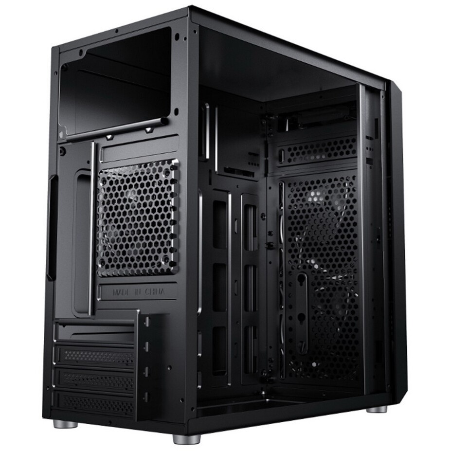 Корпус ACD Coffre 104G mATX, Black, CPU 140mm, VGA 245mm, PSU 285mm, 2x3.5INT, 1x2.5INT, 2xUSB 2.0,